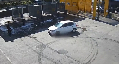 Akaryakıt istasyonunda drift pahalıya mal oldu