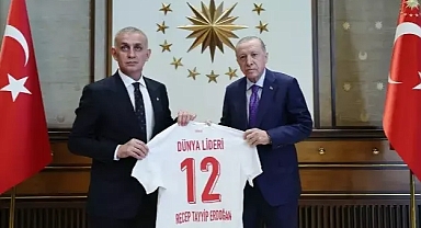 TFF Başkanı Hacıosmanoğlu’ndan Cumhurbaşkanı Erdoğan’a Ziyaret