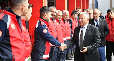 Başkan Büyükkılıç’tan Kahraman İtfaiyecilere Ziyaret