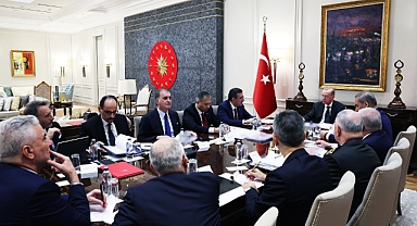 Cumhurbaşkanı Erdoğan'ın başkanlığında güvenlik toplantısı yapıldı