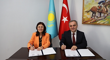 ERÜ ile Hoca Ahmet Yesevi Uluslararası Türk-Kazak Üniversitesi Arasında Akademik İş Birliği Protokolü İmzalandı