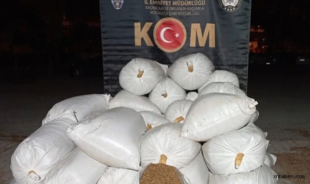 Kayseri'de 1 ton 760 kilo kaçak tütün ele geçirildi