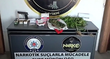 Kayseri'de Torbacı Operasyonu: 2 Şahıs Yakalandı, Uyuşturucu ve Silah Ele Geçirildi