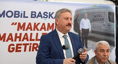 Mobil Başkan Tınaztepe'de Yoğun İlgiyle Karşılandı