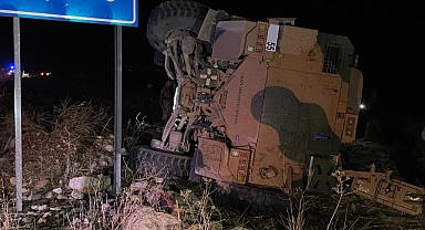 ŞIRNAK’ta askeri araç devrildi: 6 asker yaralı