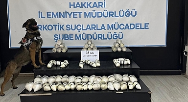 Hakkari'de 35 kilogram metamfetamin ele geçirildi; 1 tutuklama