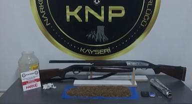 Kayseri'de Cezaevi Firarisi 2 Şahıs Uyuşturucu Madde ile Yakalandı