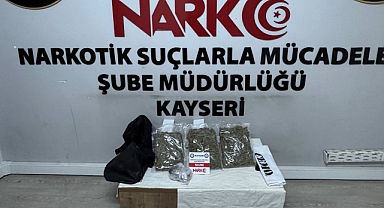 Kayseri’de Narkotik Operasyonu: 1 Kilo 723 Gram Uyuşturucu Ele Geçirildi