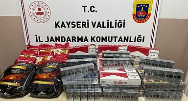 Kayseri’de Yol Kontrolünde Kaçak Sigara ve Çay Operasyonu!