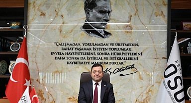 Kayseri OSB Başkanı Mehmet Yalçın'dan 10 Kasım Mesajı: 