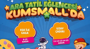 Kumsmall’da Ara Tatil Coşkusu Başlıyor: Miniklere Unutulmaz Etkinlikler Ücretsiz!
