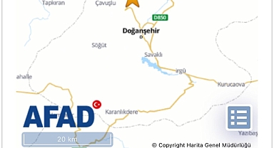 Malatya'da 4.6 büyüklüğünde deprem 