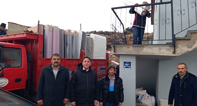 Develi Epçe Mahallesinde Tüp Patlamasıyla Yıkılan Ev Yeniden Yapıldı ve Teslim Edildi