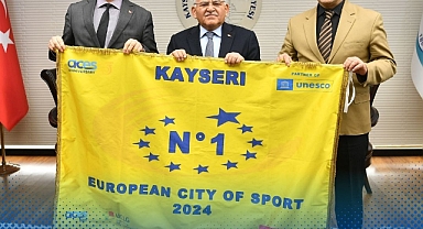 Kayseri, 2024 Avrupa Spor Şehri Ünvanını Altın Bayrakla Taçlandırdı