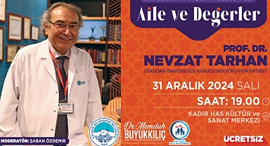 Kayseri Büyükşehir’den ‘Aile ve Değerler’ Konferansı: Prof. Dr. Nevzat Tarhan Kayserililerle Buluşuyor
