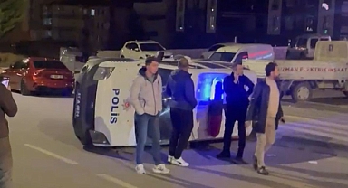Niğde'de polis aracı ile otomobil çarpıştı: 2'si polis 6 yaralı
