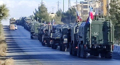 Rus askerlerinin Şam’dan çıkışı