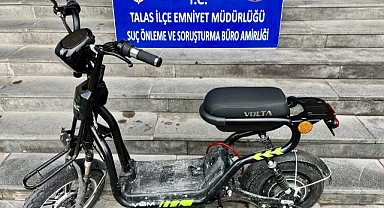 Talas’ta Elektrikli Bisiklet Hırsızı Yakayı Ele Verdi!