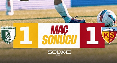 Bellona Kayserispor, Bodrum'dan 1 Puanla Döndü!