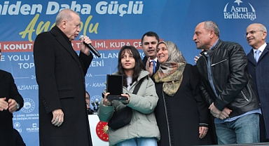 Cumhurbaşkanı Erdoğan: ''Konutlarımızın yüzde 45’ını tamamlamış durumdayız”