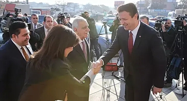 DEM Parti heyeti, Saadet Partisi Genel Başkanı Arıkan'ı ziyaret etti