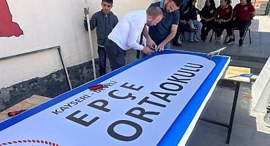 Develi’de Okul Müdürü ve Öğretmenler, Sömestr Tatilini Okulda Geçirerek Eğitime Katkı Sağladı