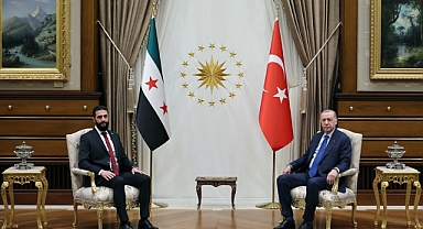 Cumhurbaşkanı Erdoğan, Ahmed Şara ile bir araya geldi