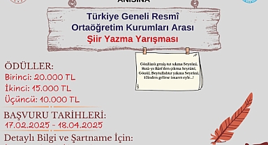 Develi Ahmed İslâmoglu Anadolu İmam Hatip Lisesi’nden Aşık Seyrânî Anısına Ödüllü Şiir Yarışması