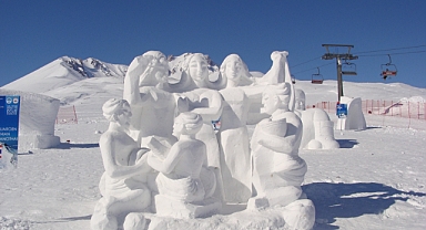 Erciyes'te Kar Sanatı Şaheser Oluyor: Uluslararası Kar Heykel Festivali Başlıyor