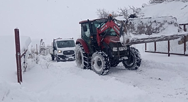 Kayseri’de Damızlık Birliği Ekipleri Zorlu Kış Şartlarında Seferber Oldu