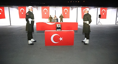 Naaşına 26 ay sonra ulaşılan şehit Uzman Çavuş Bazna için Şırnak’ta tören