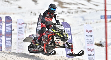 Erciyes'te Dünya Kar Motosikleti Şampiyonası Başladı