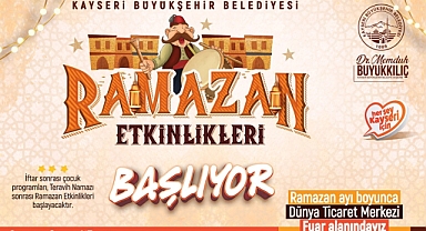 Kayseri'de Ramazan Etkinlikleri Açılış Programı Başkan Büyükkılıç'ın Katılımıyla Başlıyor