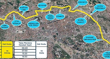 Kayseri’de Yeni Çevresel Hat, Toplu Ulaşım Ağına Katılıyor