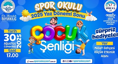 Kayseri Büyükşehir’den Spor ve Eğlence Dolu Çocuk Şenliği