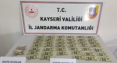 Kayseri’de sahte 4 bin 200 dolar ele geçirildi