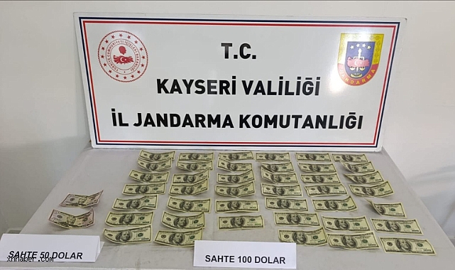 Kayseri’de sahte 4 bin 200 dolar ele geçirildi