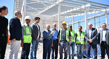 Başkan Büyükkılıç, Eğribucak’taki Yeni İtfaiye Binasının İnşaatını Yerinde İnceledi