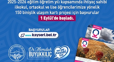 Kayseri Büyükşehir’den Aile ve Eğitime Tam Destek: Başvurular Başladı