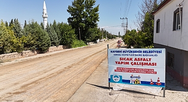 Kayseri Büyükşehir’den Yeşilhisar’a 10 Milyon TL’lik Sıcak Asfalt Yatırımı