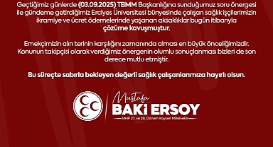MHP’li Baki Ersoy’dan Sağlık Çalışanlarına Müjde