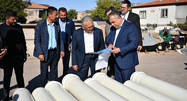 Başkan Memduh Büyükkılıç Yemliha'daki 15 Milyon TL'lik KASKİ Yatırımını İnceledi