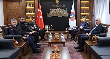 İçişleri Bakan Yardımcısı Mehmet Aktaş, Kayseri Valisi Gökmen Çiçek'i Ziyaret Etti