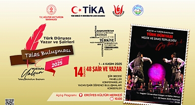 Kayseri, Türk Dünyası Heyecanına Hazırlanıyor! Talas’ta 14 Ülkeden 48 Şair ve Yazar Buluşacak