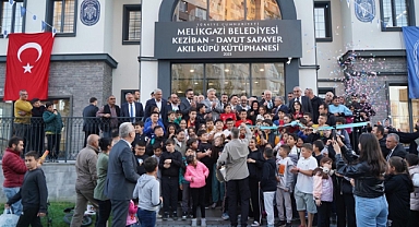 Melikgazi'de Yeni Akıl Küpü Kütüphanesi Hizmete Açıldı