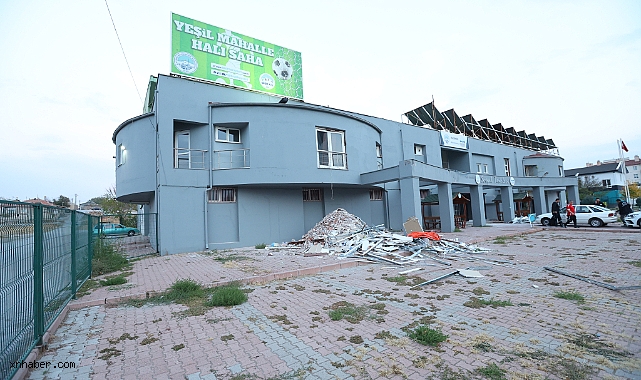 Kayseri’de KAYMEK Yeşil Mahalle Sosyal Tesisleri Yenileniyor: Hizmete Daha Modern ve Konforlu Alan