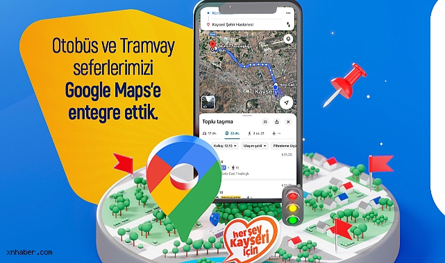 Kayseri’de Toplu Taşımada Dijital Devrim: GTFS ile Google Maps Dönemi Başladı