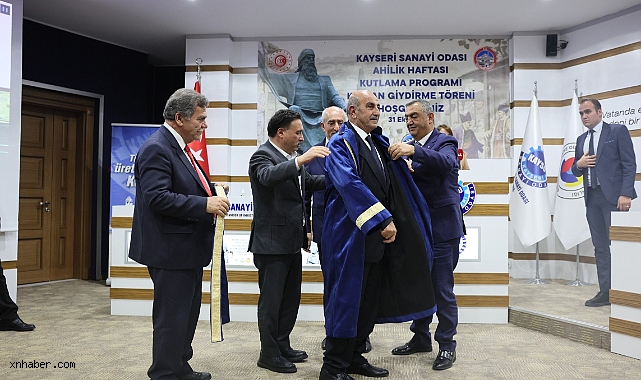 KAYSO’da Ekim Ayı Meclis Toplantısı ve “Yılın Ahisi” Töreni: Ali Rıza Güldüoğlu’na Kaftan Giydirildi