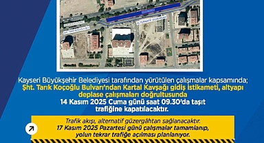 Şehit Tarık Koçoğlu Bulvarı Trafiğe Kapanıyor! Sürücüler Dikkat: Alternatif Güzergâh Kullanılacak