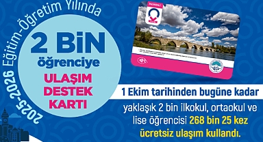 Kayseri’de 2 Bin Öğrenci Büyükşehir’in Ulaşım Desteğinden Yararlanıyor